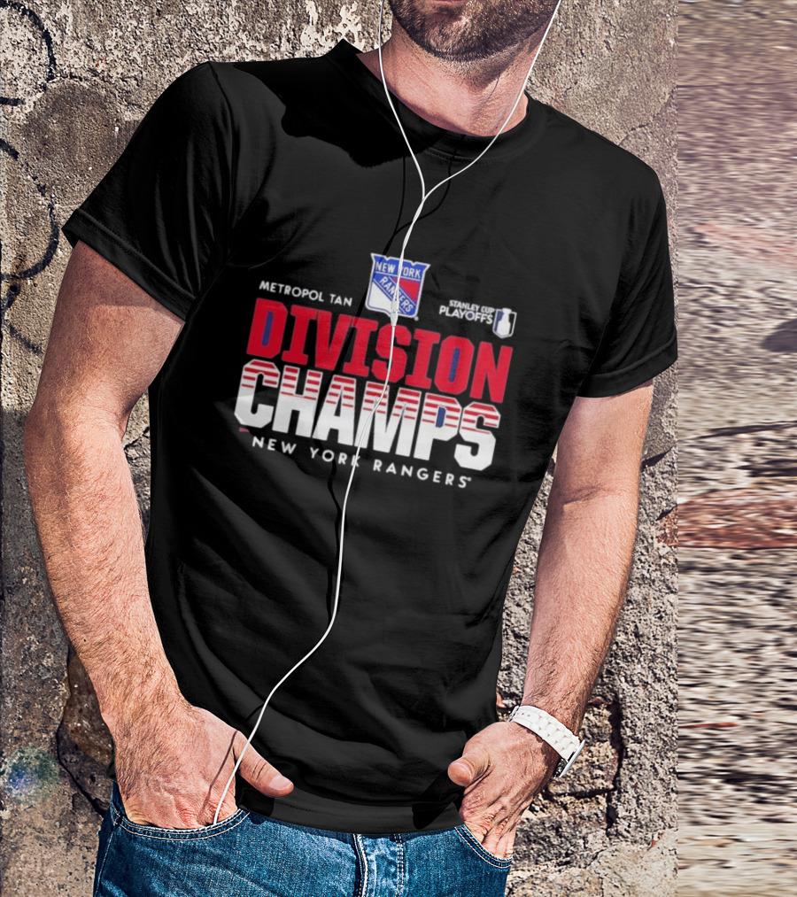 New York Rangers 2024 Metropolitan Division Champs Stanley Cup Playoffs T-Shirt