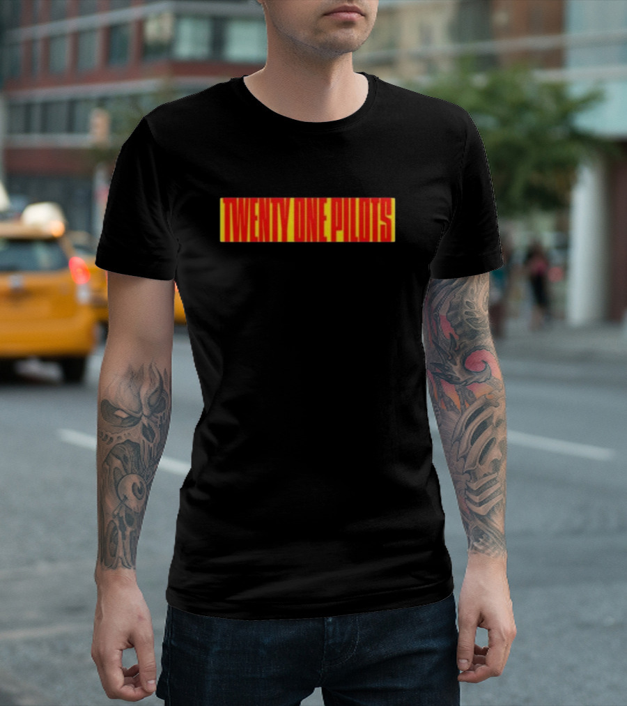 Twenty One Pilots Red Block Wordmark T-Shirt