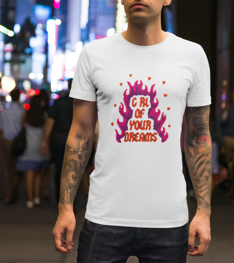 Dylan Girl Of Your Dreams Flame Hearts T-Shirt