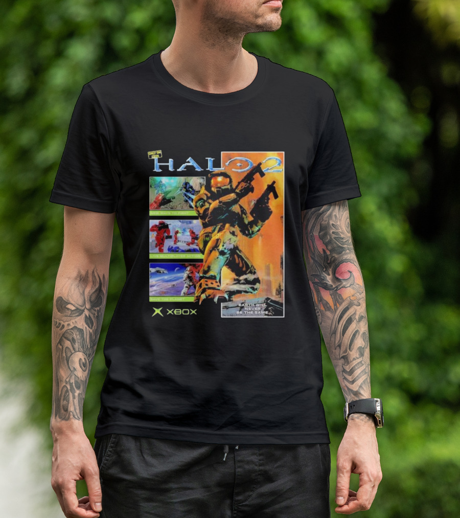 Halo 2 Master Chief Xbox Matchmaking Earth Will Never Be The Same T-Shirt