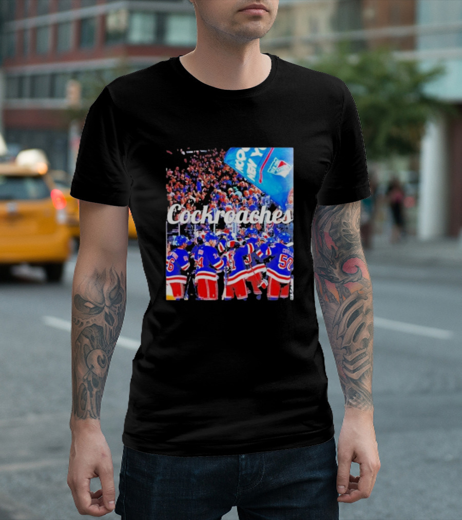 New York Rangers Cockroaches Fans Hockey Team T-Shirt