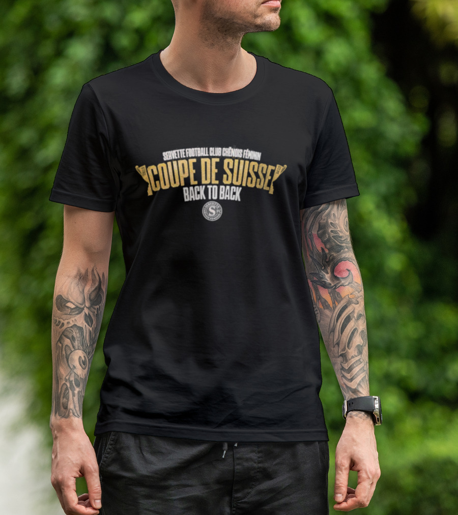 Servette Football Club Chenois Feminin Coupe De Suisse Back To Back Victory T-Shirt