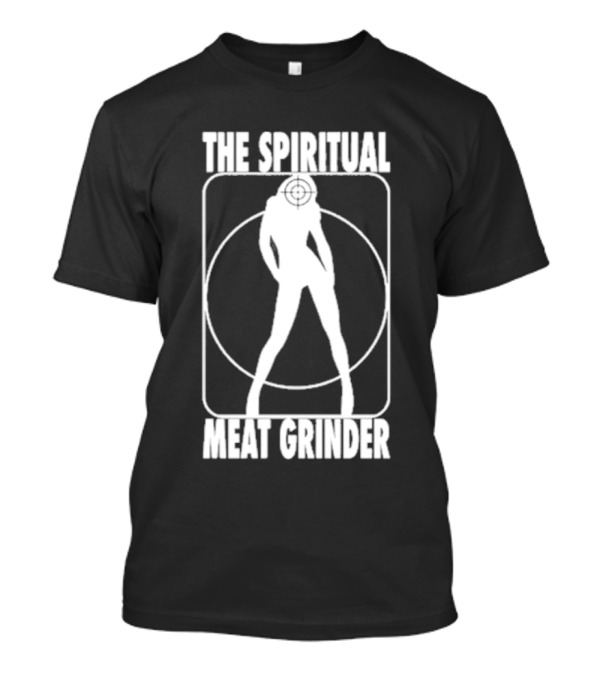 The Spiritual Meat Grinder Silhouette With Target Inside Circle T-Shirt