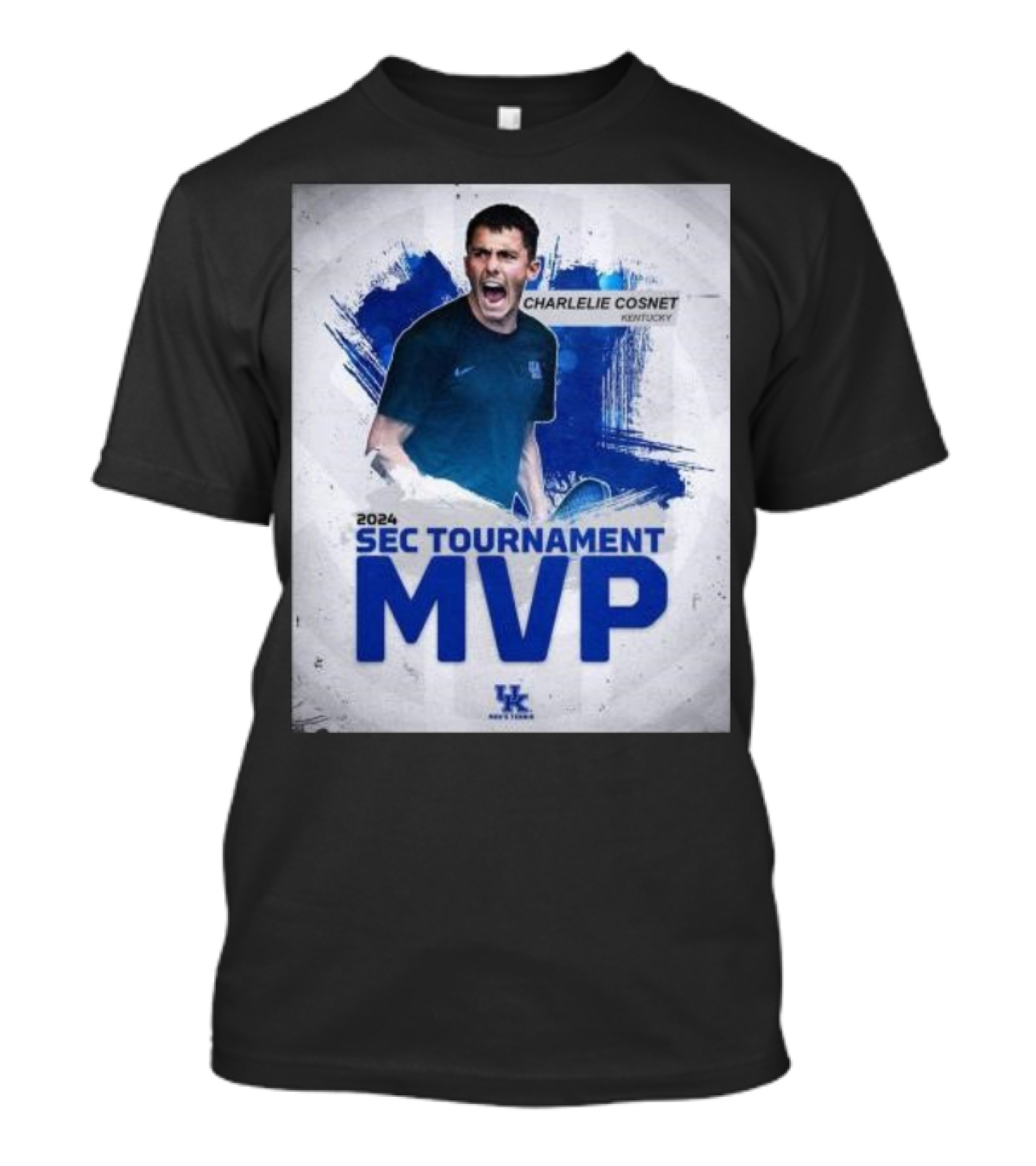 Charlelie Cosnet Kentucky 2024 SEC Tournament MVP Men's Tennis T-Shirt