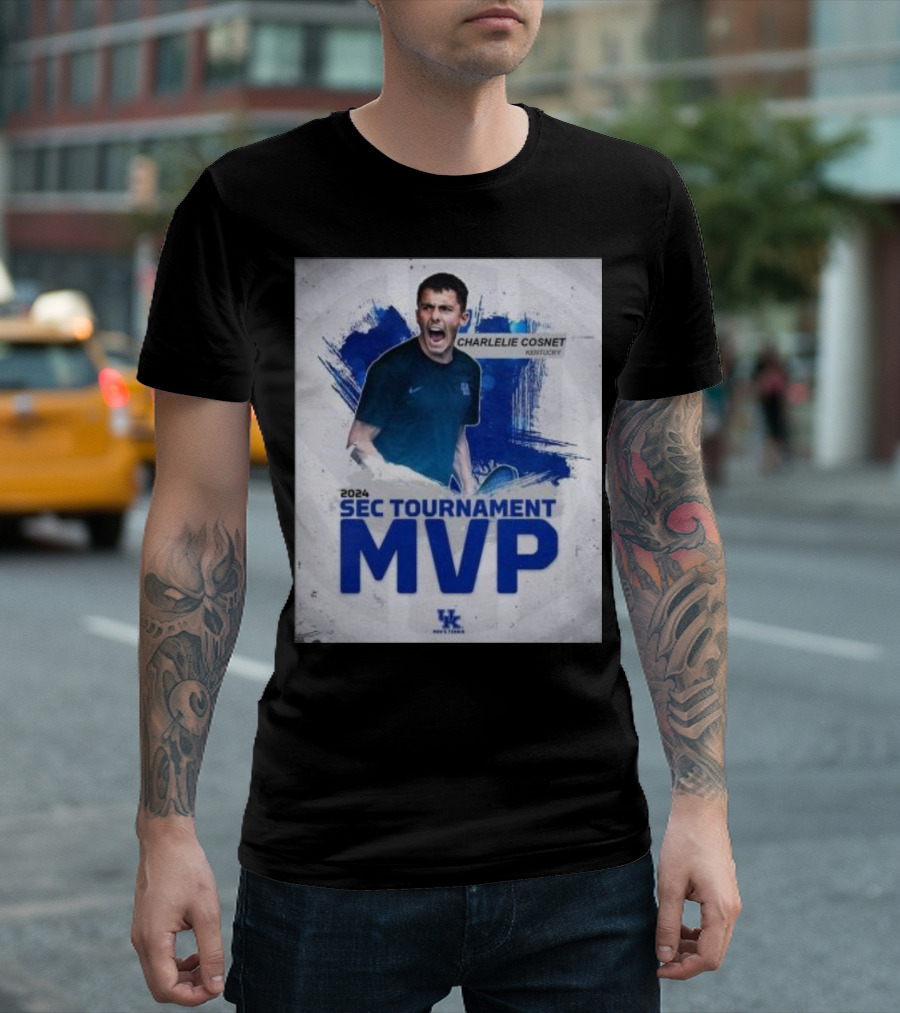 Charlelie Cosnet Kentucky 2024 SEC Tournament MVP Men's Tennis T-Shirt