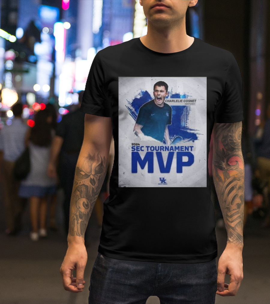 Charlelie Cosnet Kentucky 2024 SEC Tournament MVP Men's Tennis T-Shirt