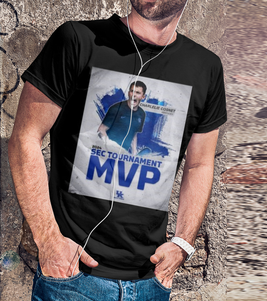 Charlelie Cosnet Kentucky 2024 SEC Tournament MVP Men's Tennis T-Shirt