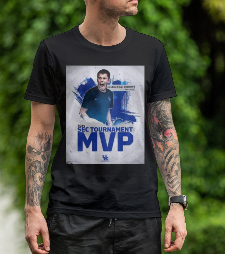 Charlelie Cosnet Kentucky 2024 SEC Tournament MVP Men's Tennis T-Shirt