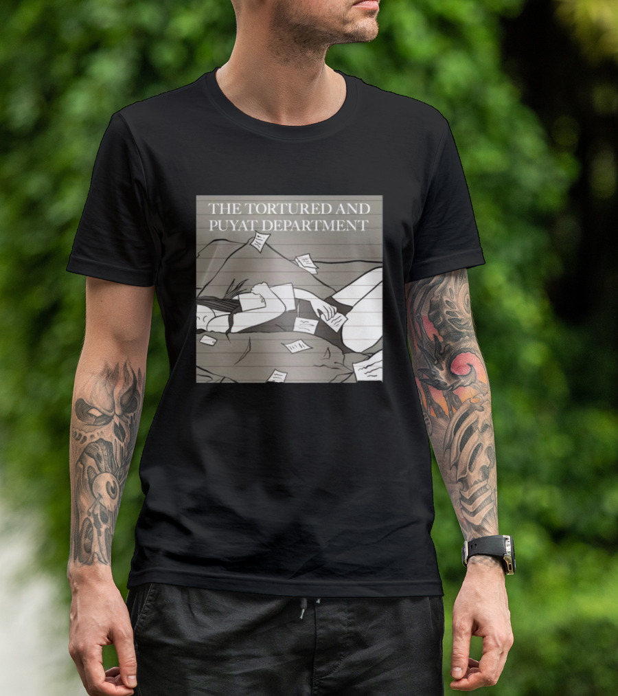 The Tortured And Puyat Department Sleepless Exhaustion Notebook Pages T-Shirt