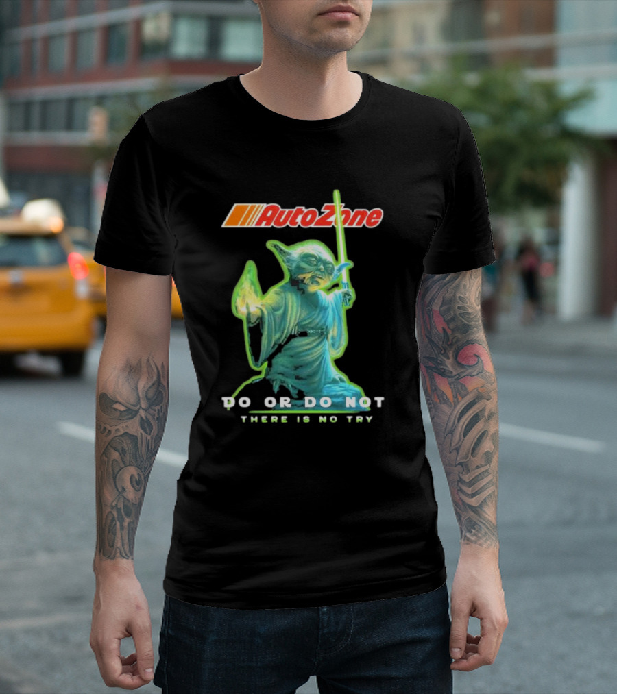 AutoZone Yoda Do or Do Not There Is No Try Star Wars T-Shirt