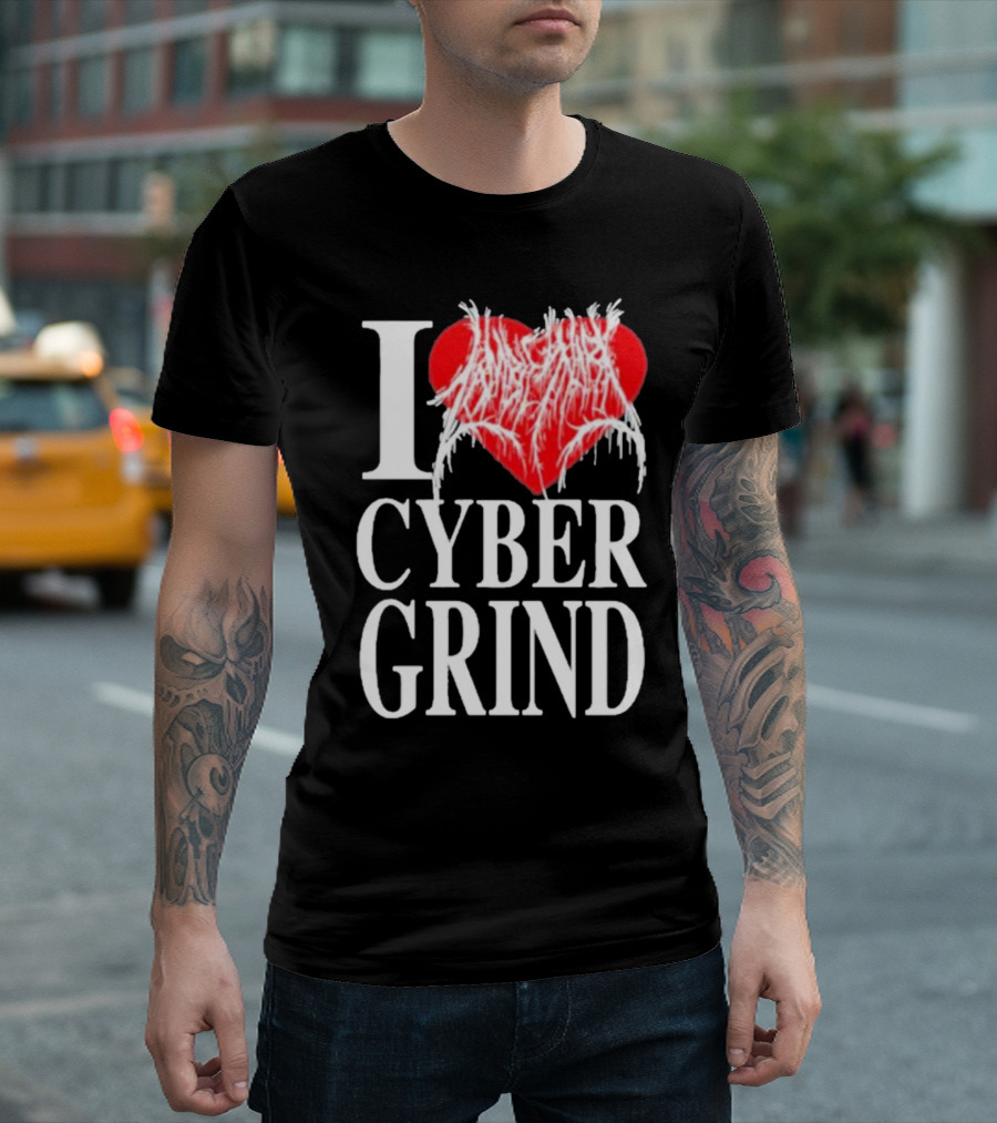 I Love Zombieshark Cybergrind T-Shirt