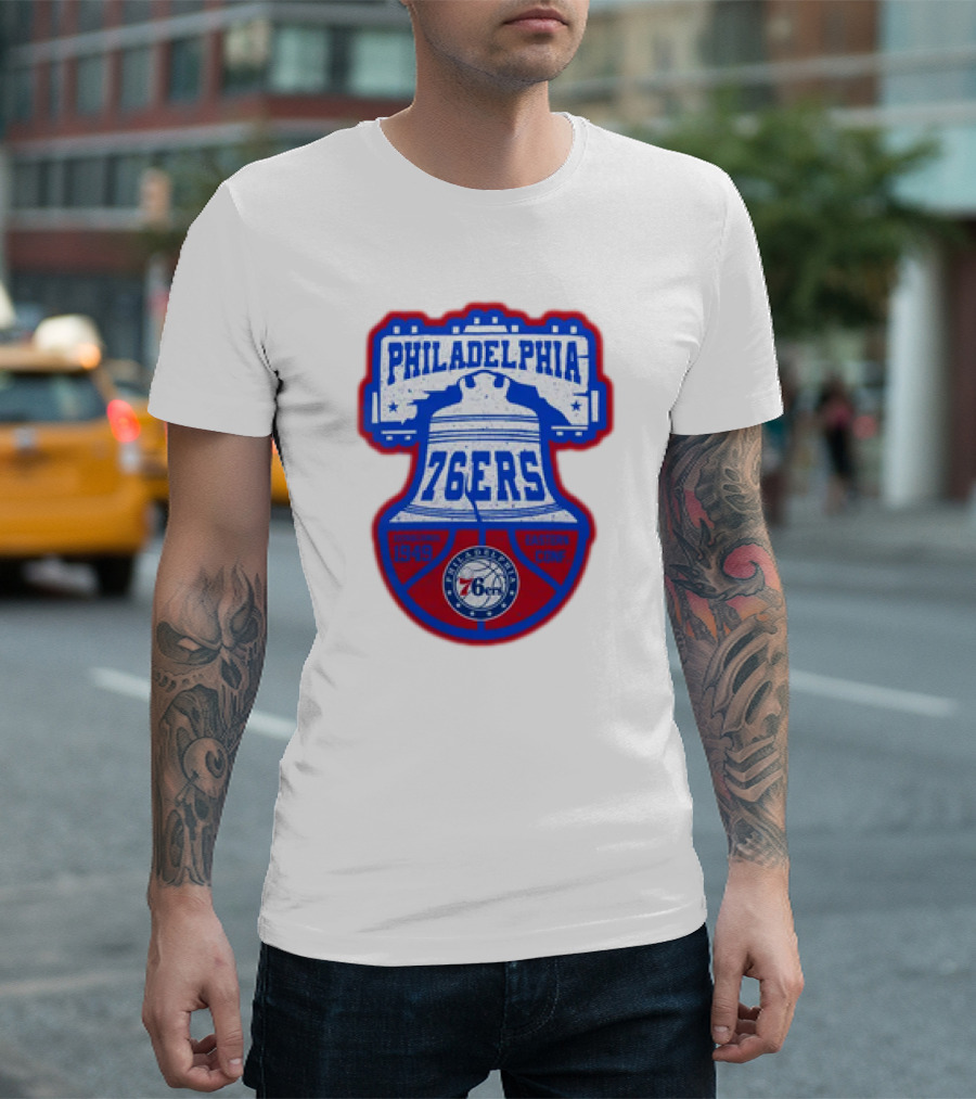 Philadelphia 76Ers 1949 Eastern Conference Liberty Bell T-Shirt