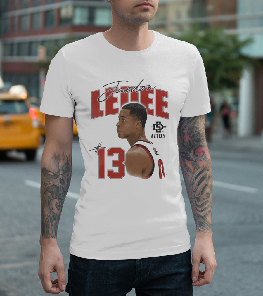 San Diego State Aztecs Jaedon Ledee 13 T-Shirt