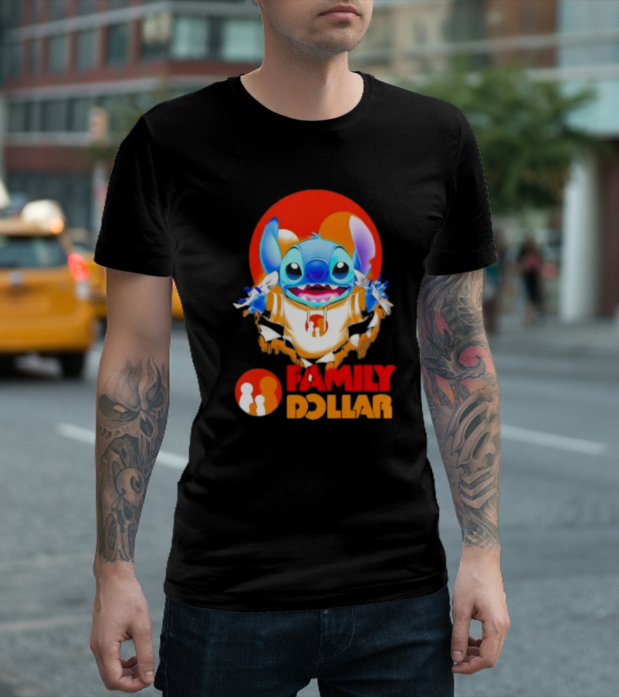 Stitch Family Dollar Logo Remix T-Shirt