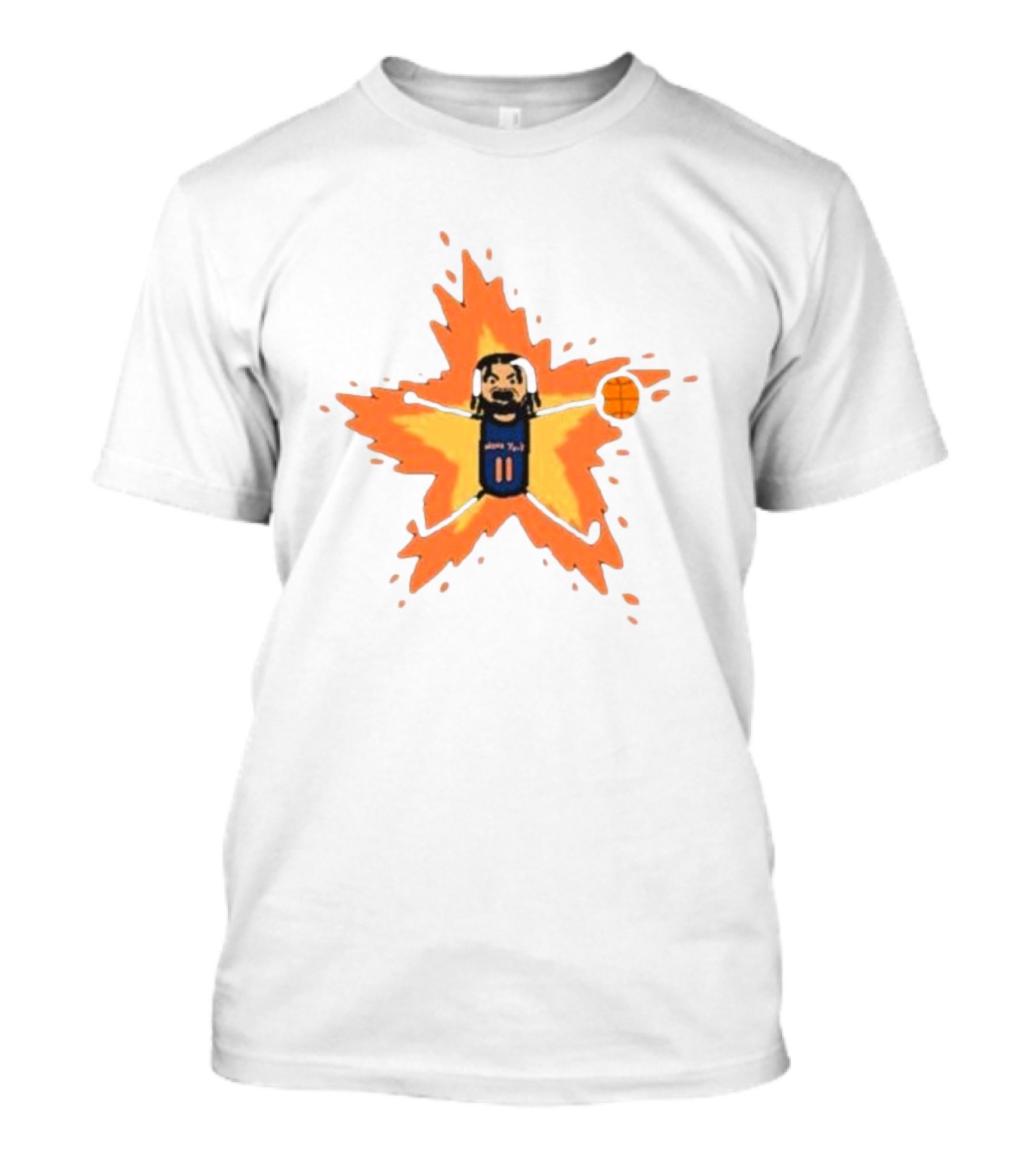 Paint Jalen Brunson Supernova Basketball Star Explosion T-Shirt