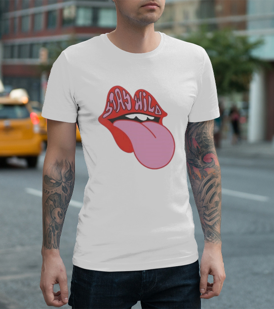 Stay Wild Lips Tongue T-Shirt
