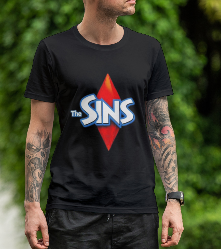 The Sins 2024 Parody Sims Icon Plumbob T-Shirt