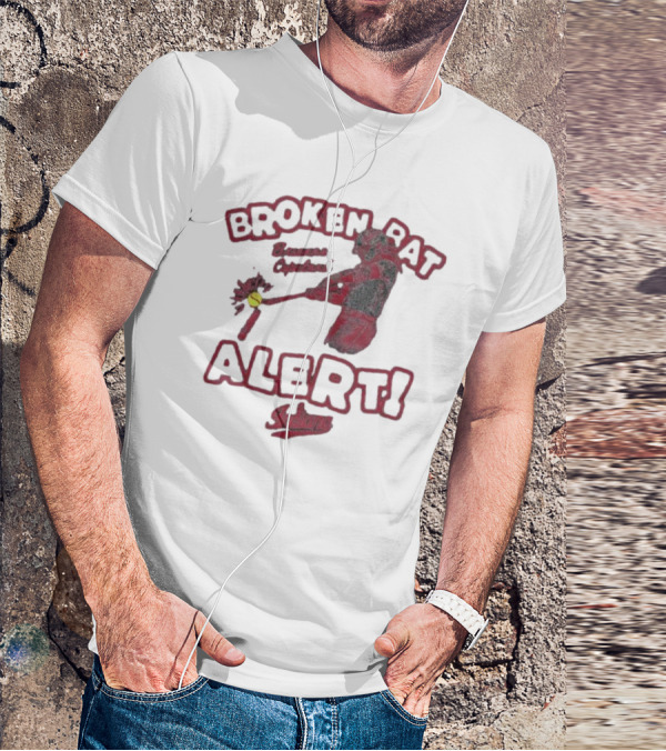 Broken Bat Alert Brianna Copeland Indiana Baseball Swing T-Shirt