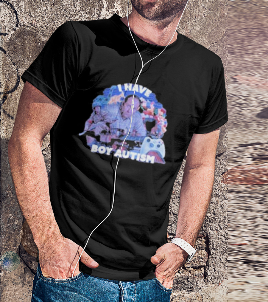 I HAVE BOY AUTISM Gaming Blocks And Toys T-Shirt