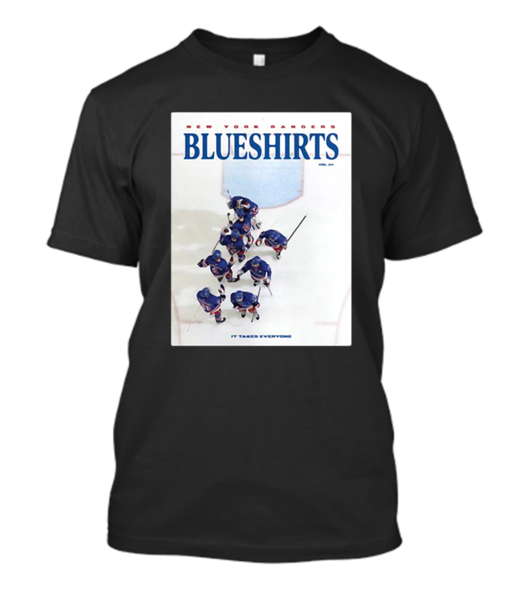 New York Rangers Blueshirts Overhead Magazine It Takes Everyone T-Shirt