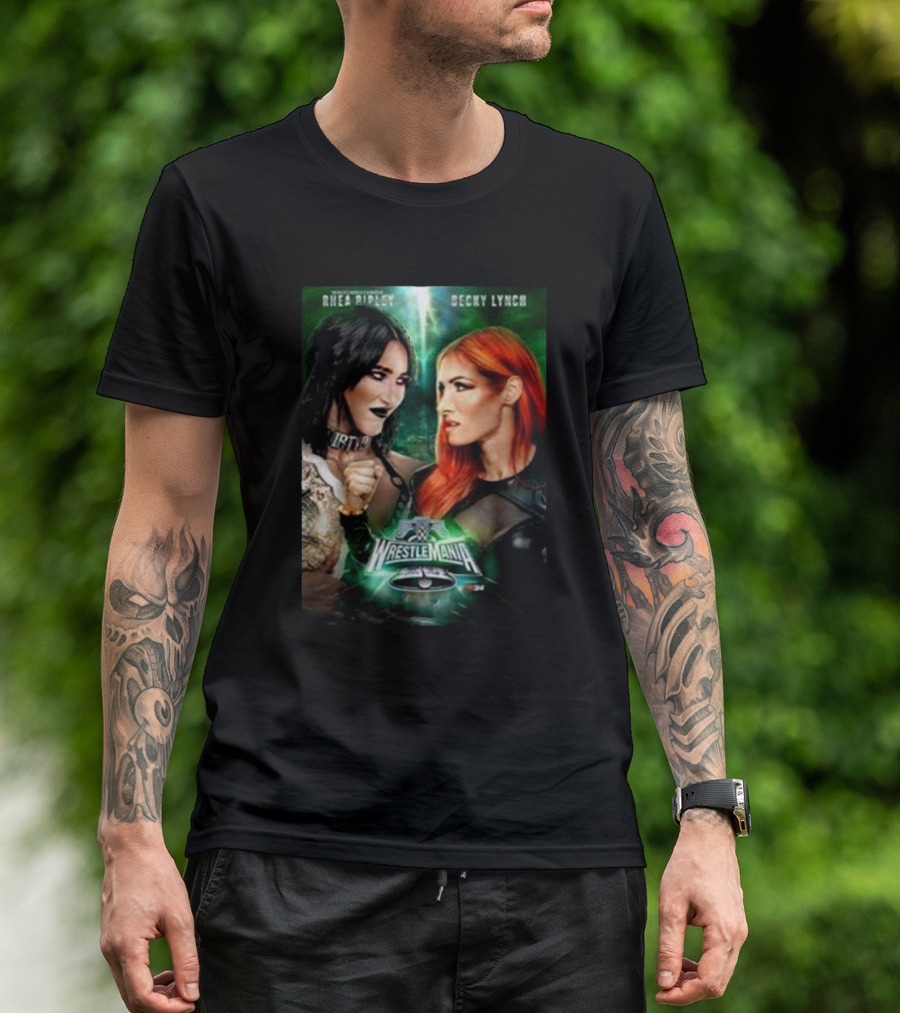 Rhea Ripley Vs Becky Lynch WrestleMania WWE Showdown Women's World Champion T-Shirt
