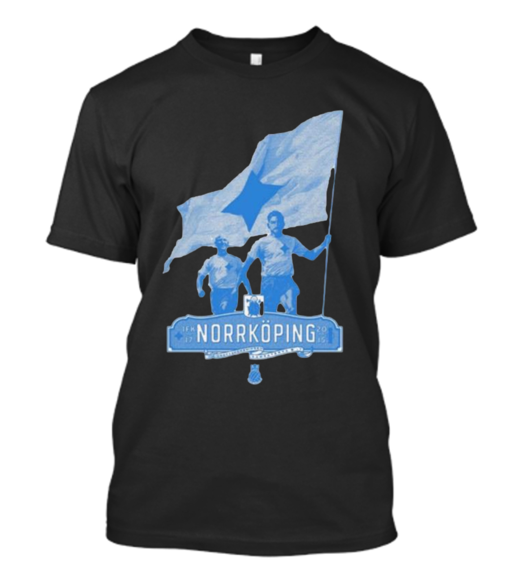 Wwwk IFK Norrköping 2024 Blue Star Flag Football Enthusiasts T-Shirt