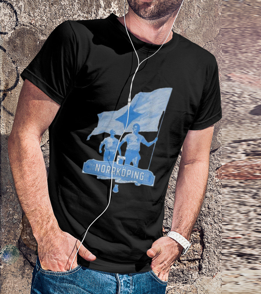 Wwwk IFK Norrköping 2024 Blue Star Flag Football Enthusiasts T-Shirt