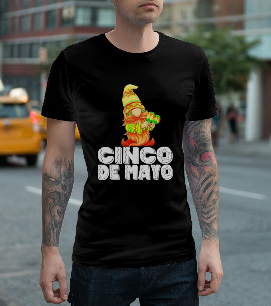 Cinco De Mayo 2024 Gnome With Maracas T-Shirt