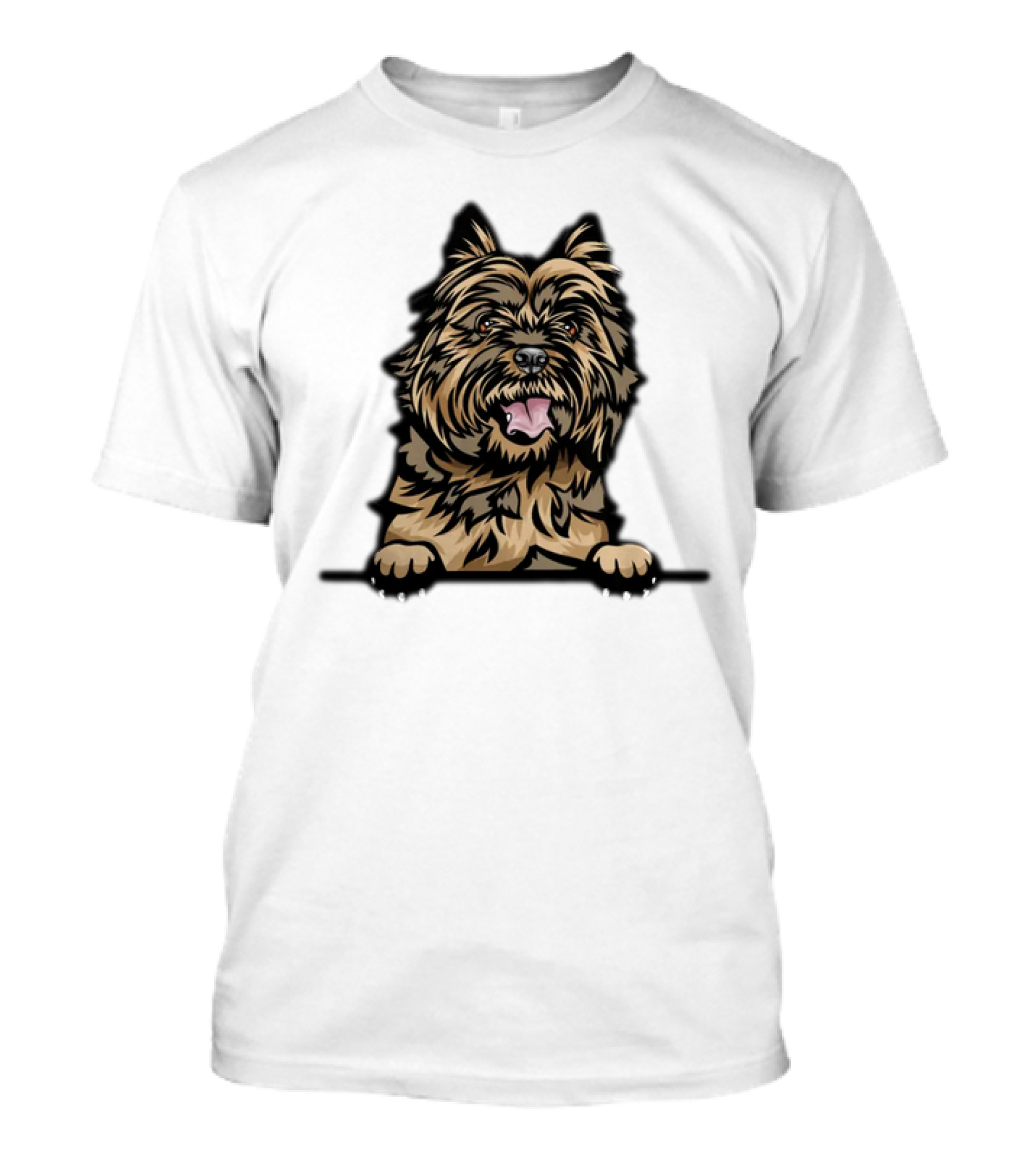 Animal Dog Cairn Terrier 8ujjnyr Peeking T-Shirt