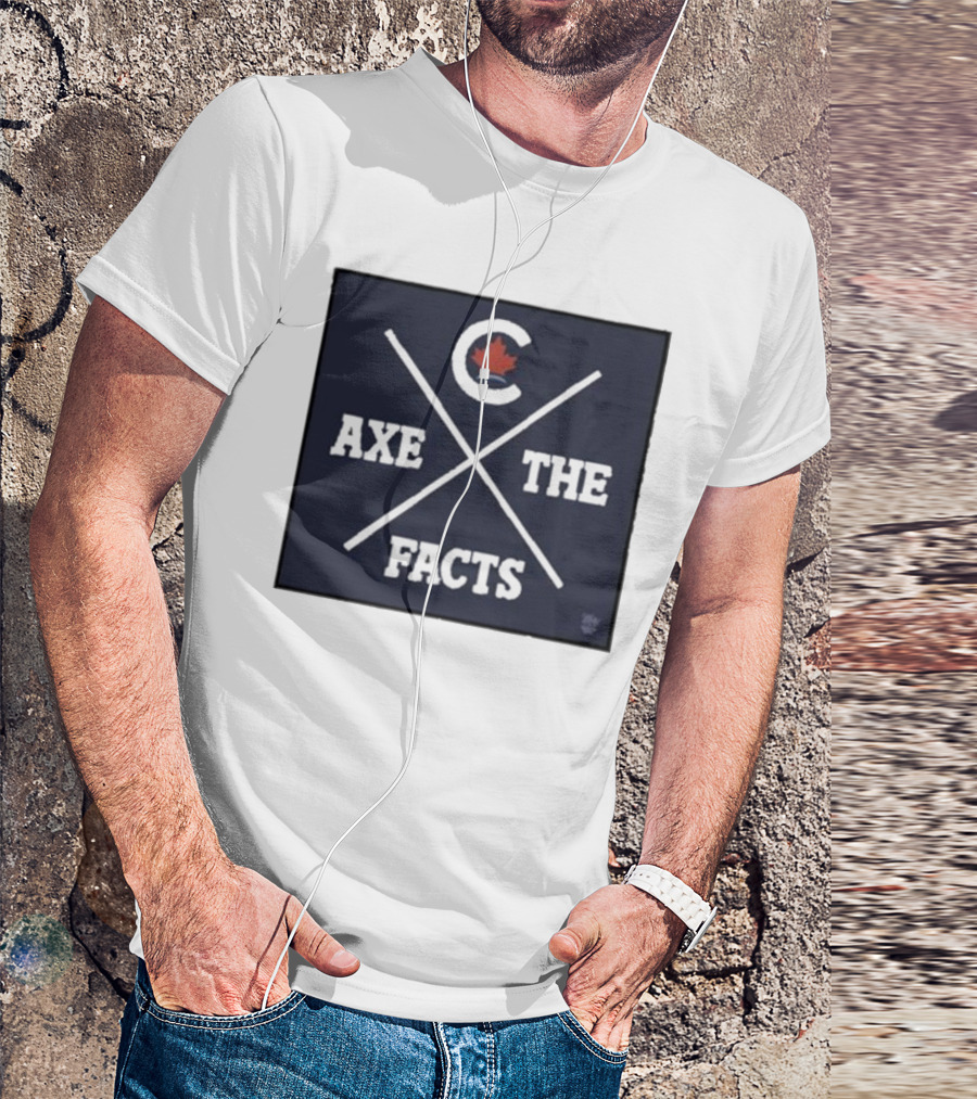 Axe The Facts Canadian Maple Leaf Cross T-Shirt