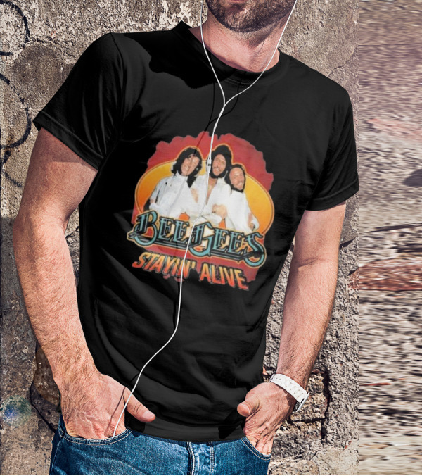 Bee Gees Stayin’ Alive Classic Iconic Group T-Shirt