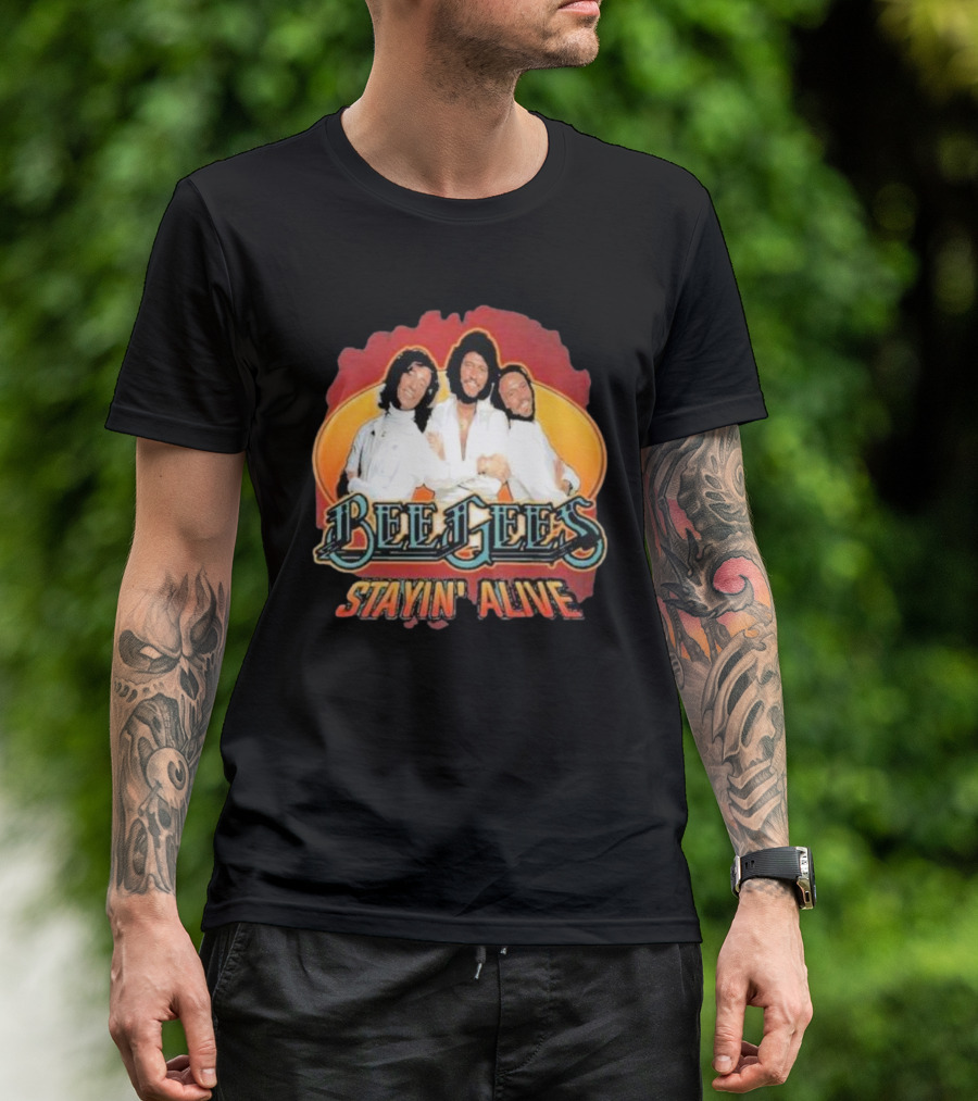 Bee Gees Stayin’ Alive Classic Iconic Group T-Shirt