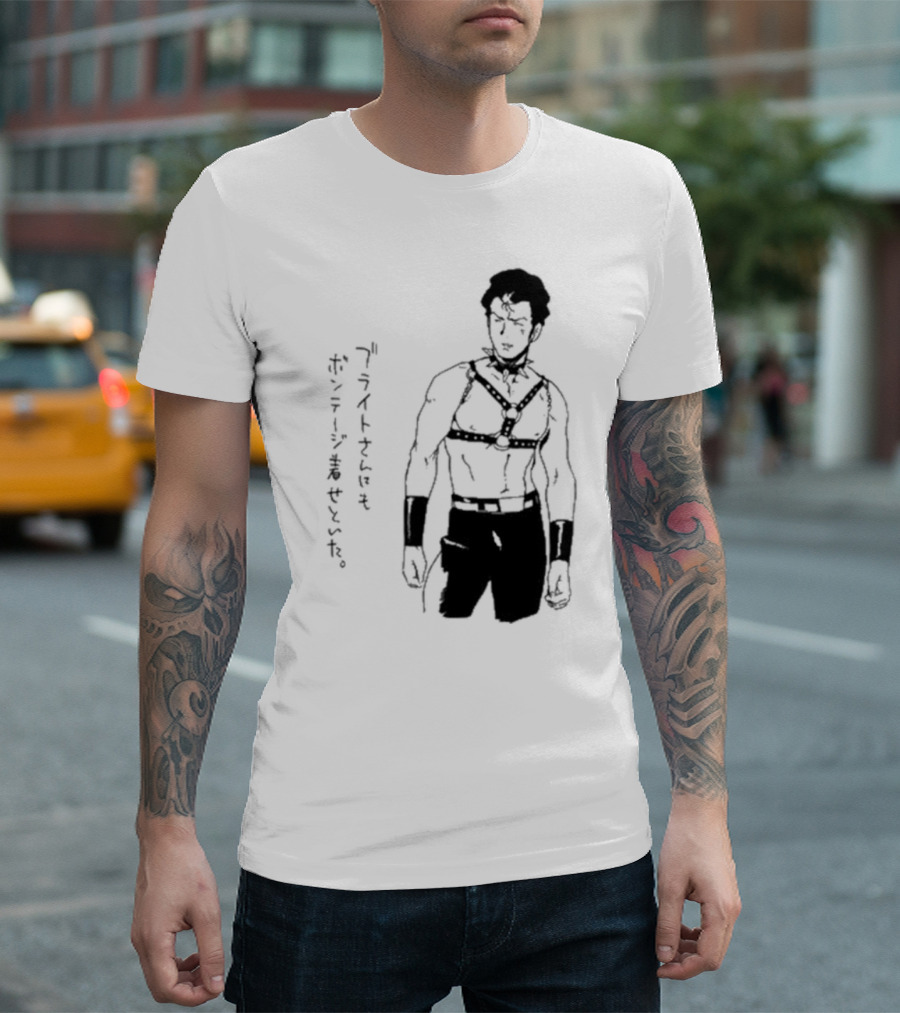 Bright Noa in Bondage Attire Van Darkholme T-Shirt
