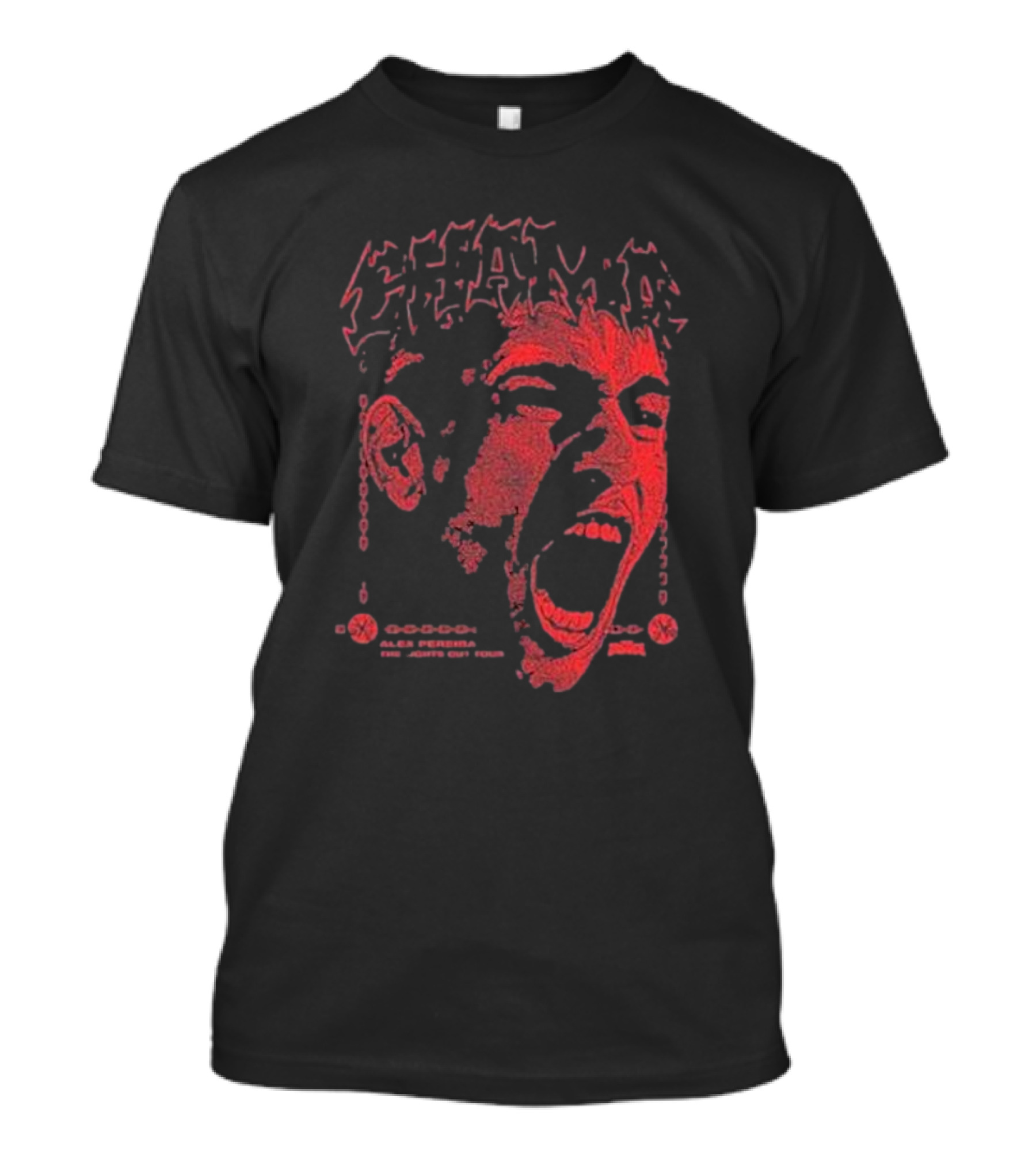 Chama Alex Pereira The Lights Out Tour Scream T-Shirt