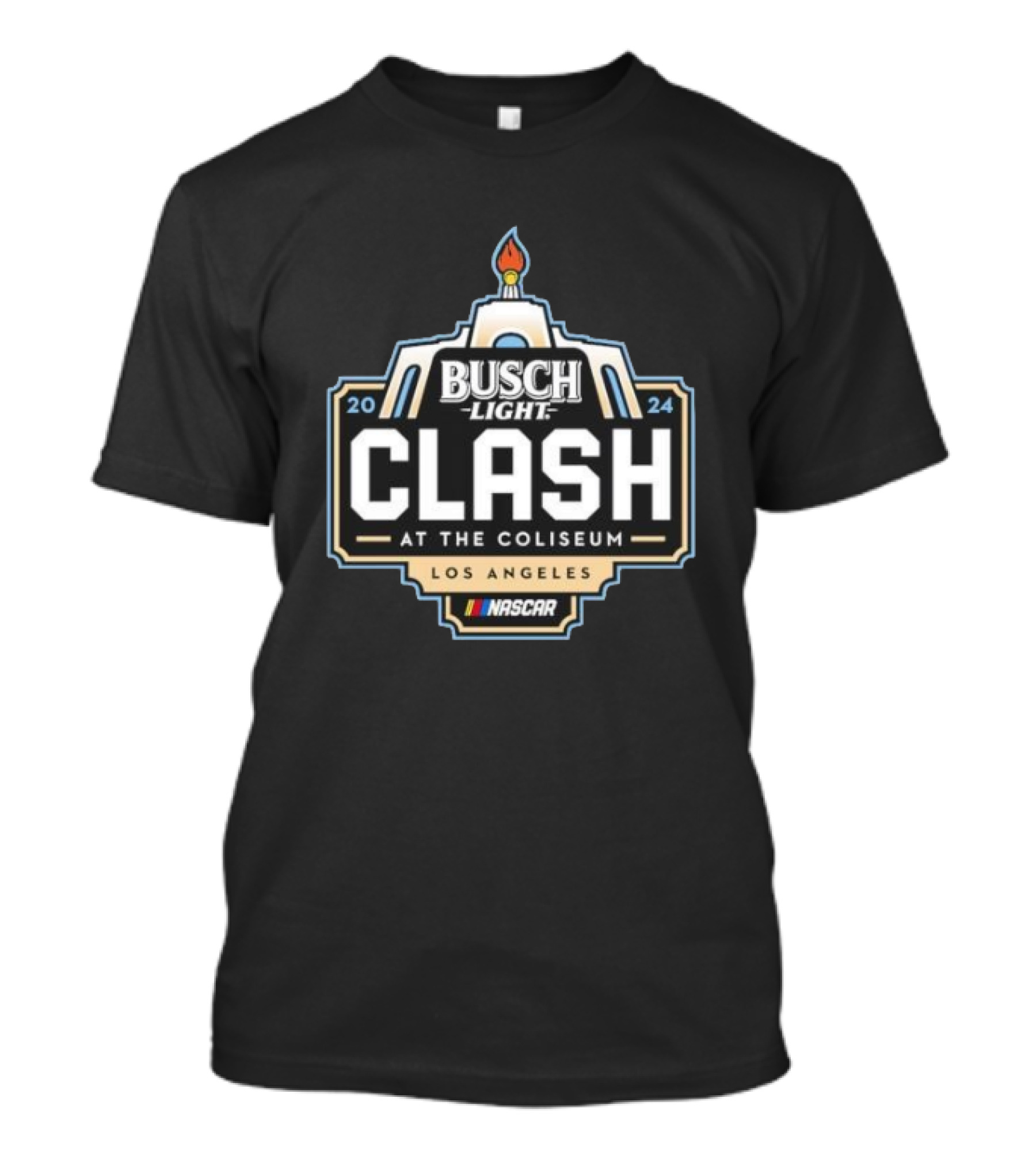 Busch Light 2024 Clash At The Coliseum Los Angeles NASCAR T-Shirt