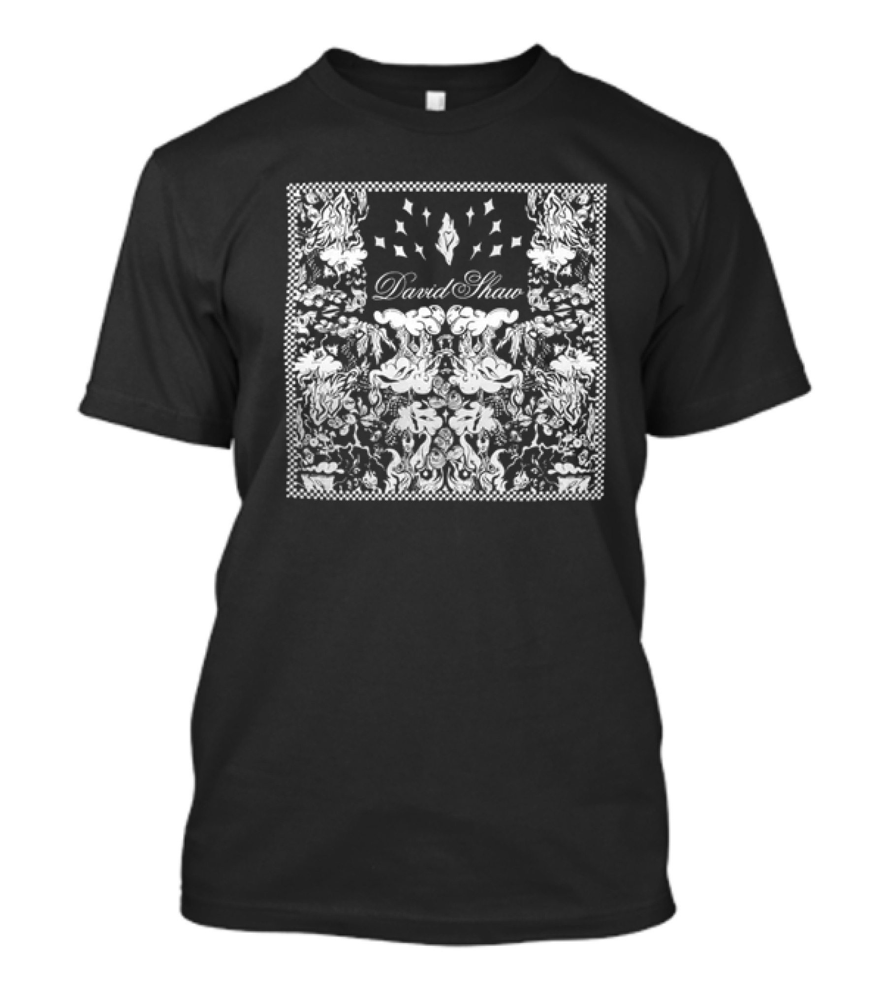 David Shaw Symmetrical Black White T-Shirt