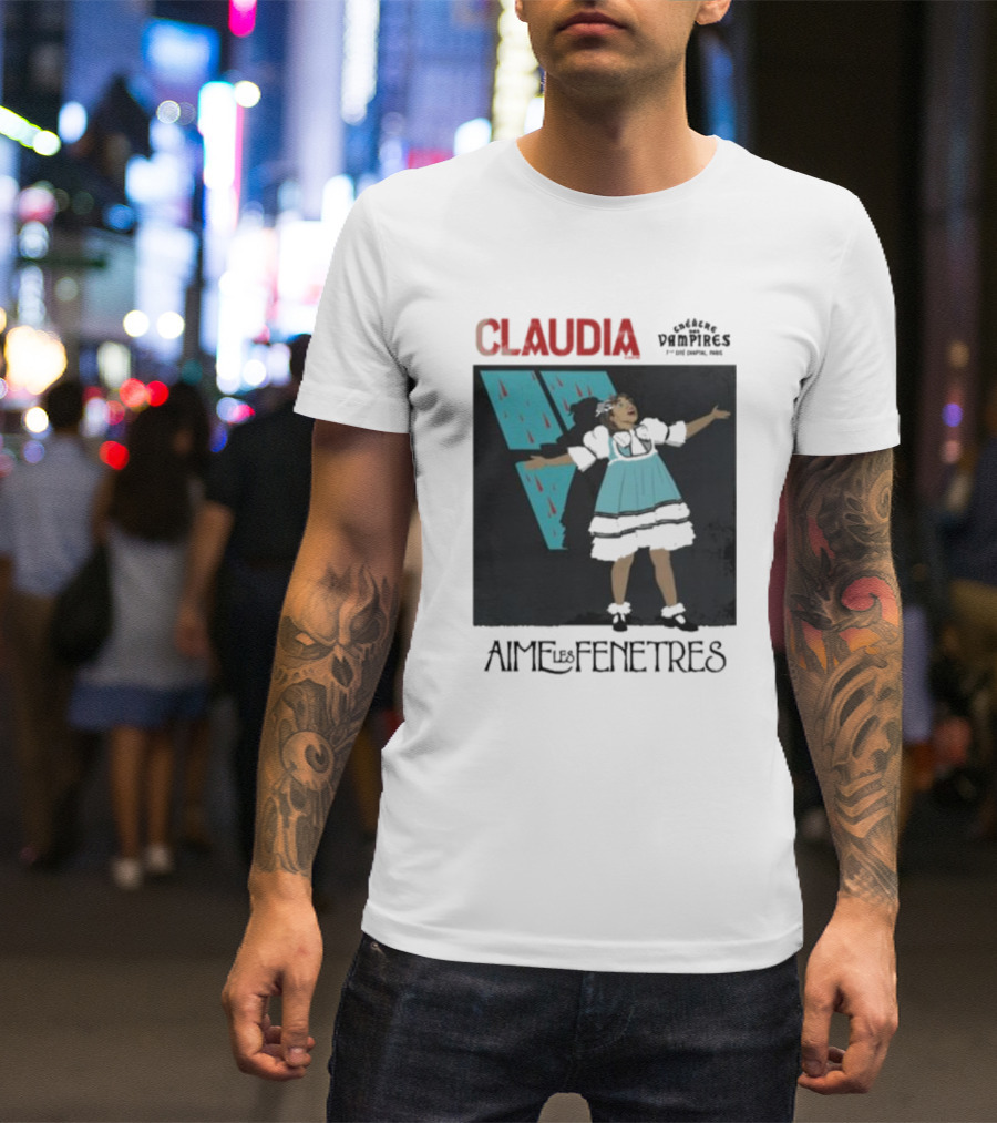 CLAUDIA Aime Les Fenêtres Chroniques Des Vampires T-Shirt