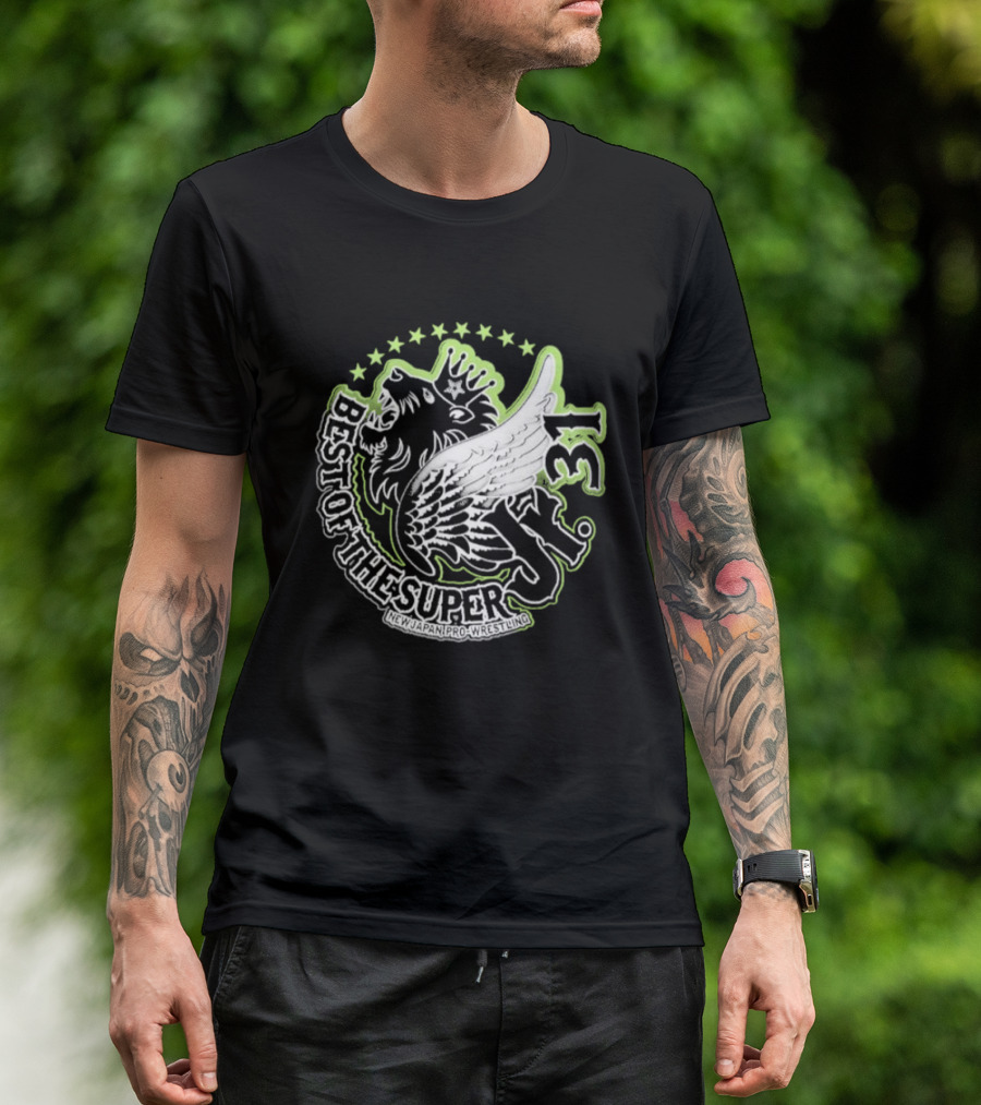 Best Of The Super Jr 31 New Japan Pro Wrestling Winged Lion T-Shirt