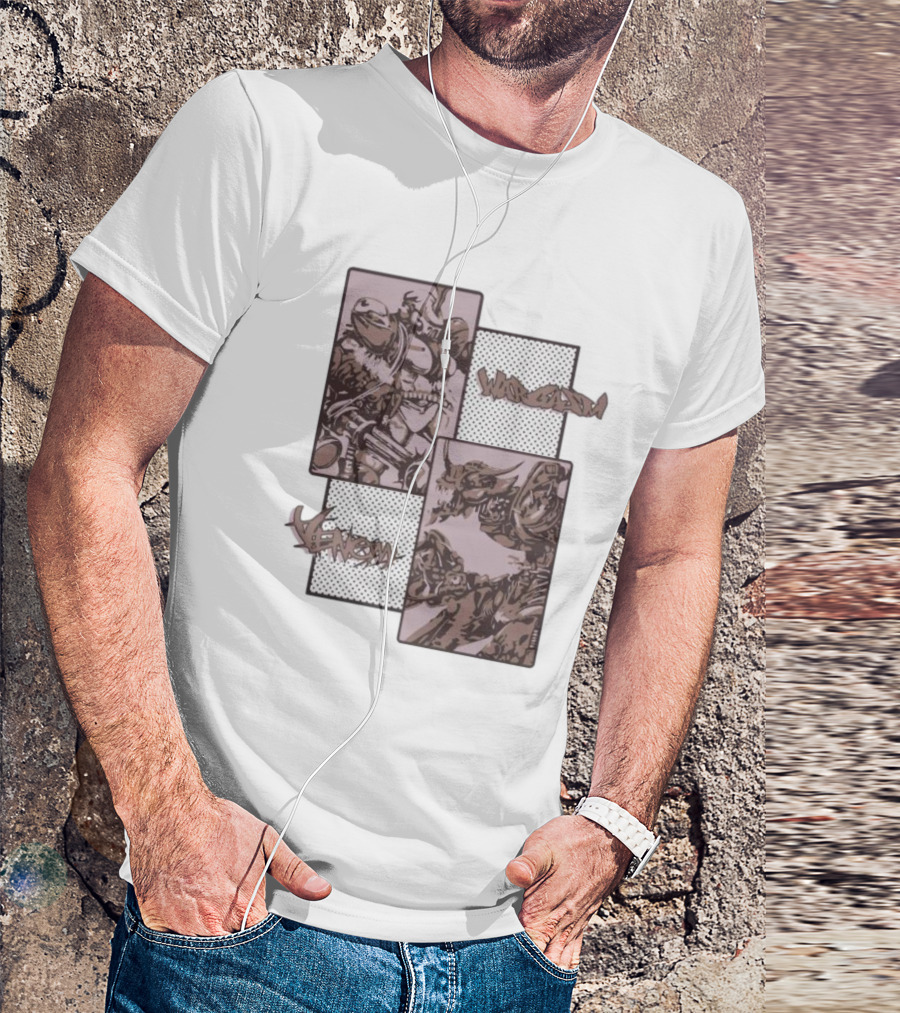 Wargasm Venom Showdown Battle Panels T-Shirt