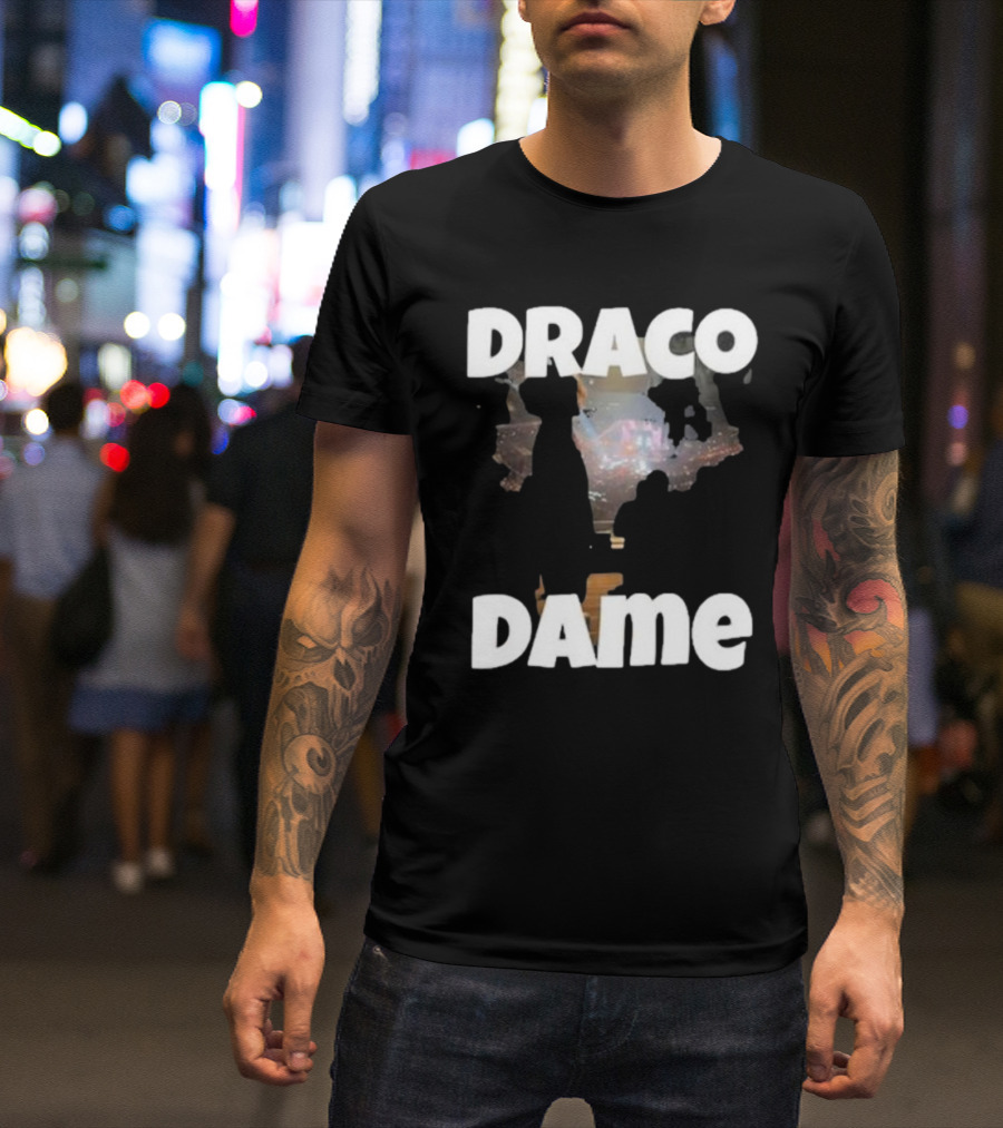 Draco Dame Basketball Arena Silhouette Scene T-Shirt
