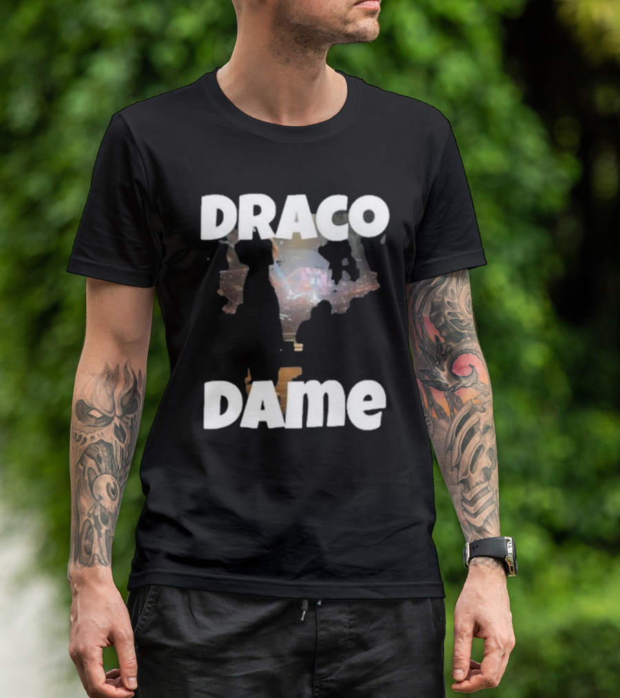 Draco Dame Basketball Arena Silhouette Scene T-Shirt