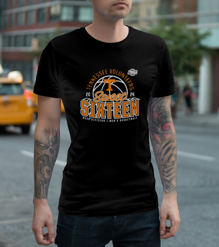 NCAA March Madness Tennessee Volunteers 2024 Sweet Sixteen Basketball Tournament T-Shirt