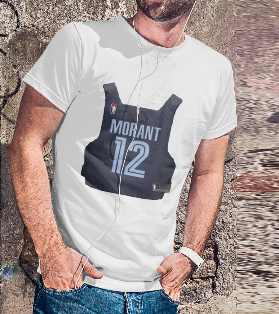 Morant 12 Bulletproof Vest Jersey NBA T-Shirt