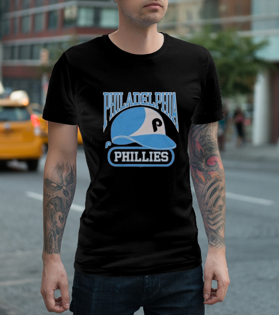 Philadelphia Phillies Blue Helmet Logo T-Shirt