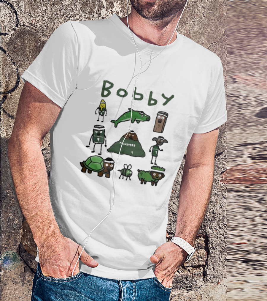 Bobby Milwaukee Nine Characters With Animals And Mountain T-Shirt