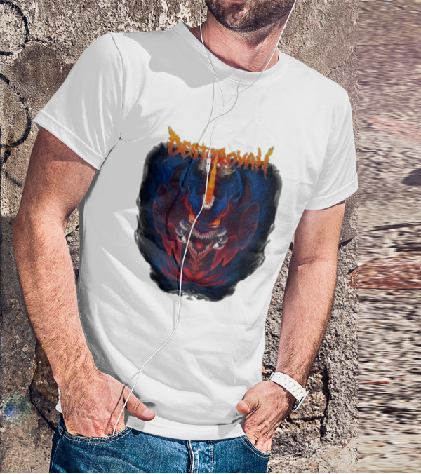 Cavitycolors Destoroyah Fiery Monster Graphics T-Shirt