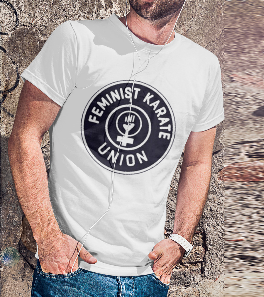 Feminist Karate Union Symbol With Raised Fist T-Shirt