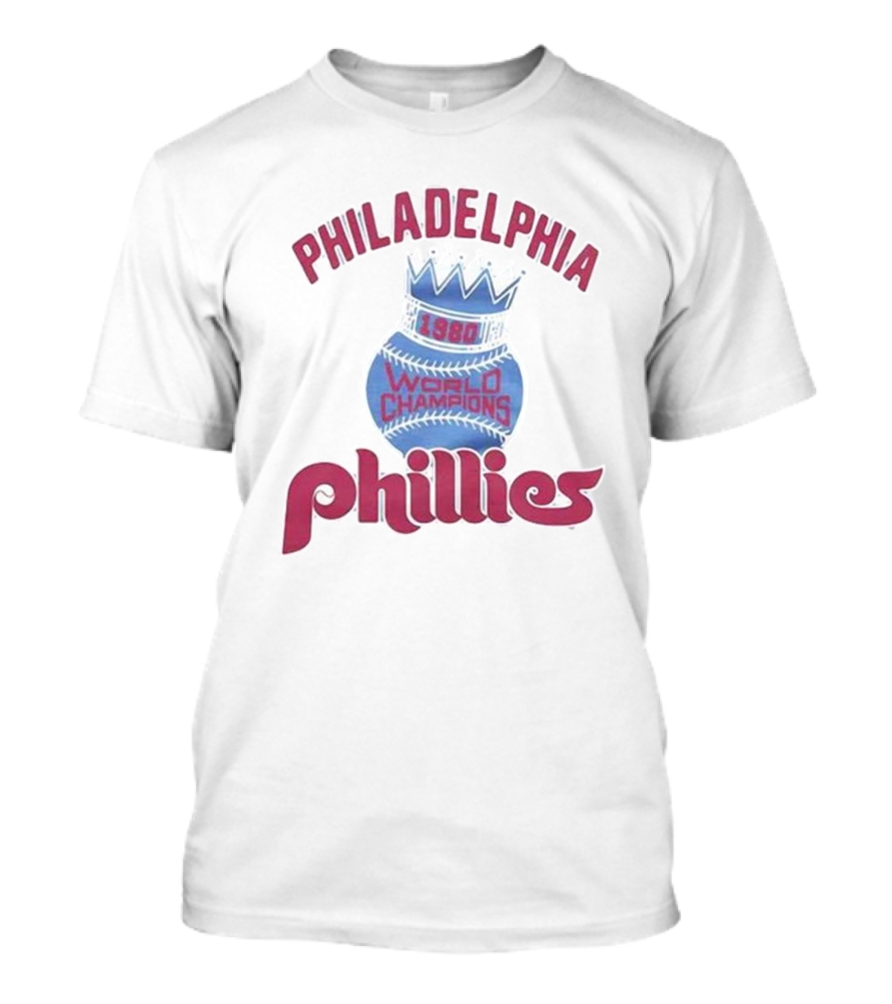 Philadelphia Phillies 1980 World Champions Crown T-Shirt