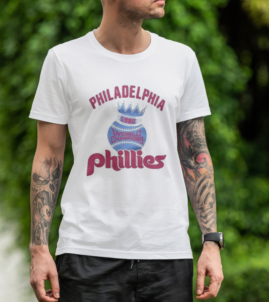 Philadelphia Phillies 1980 World Champions Crown T-Shirt