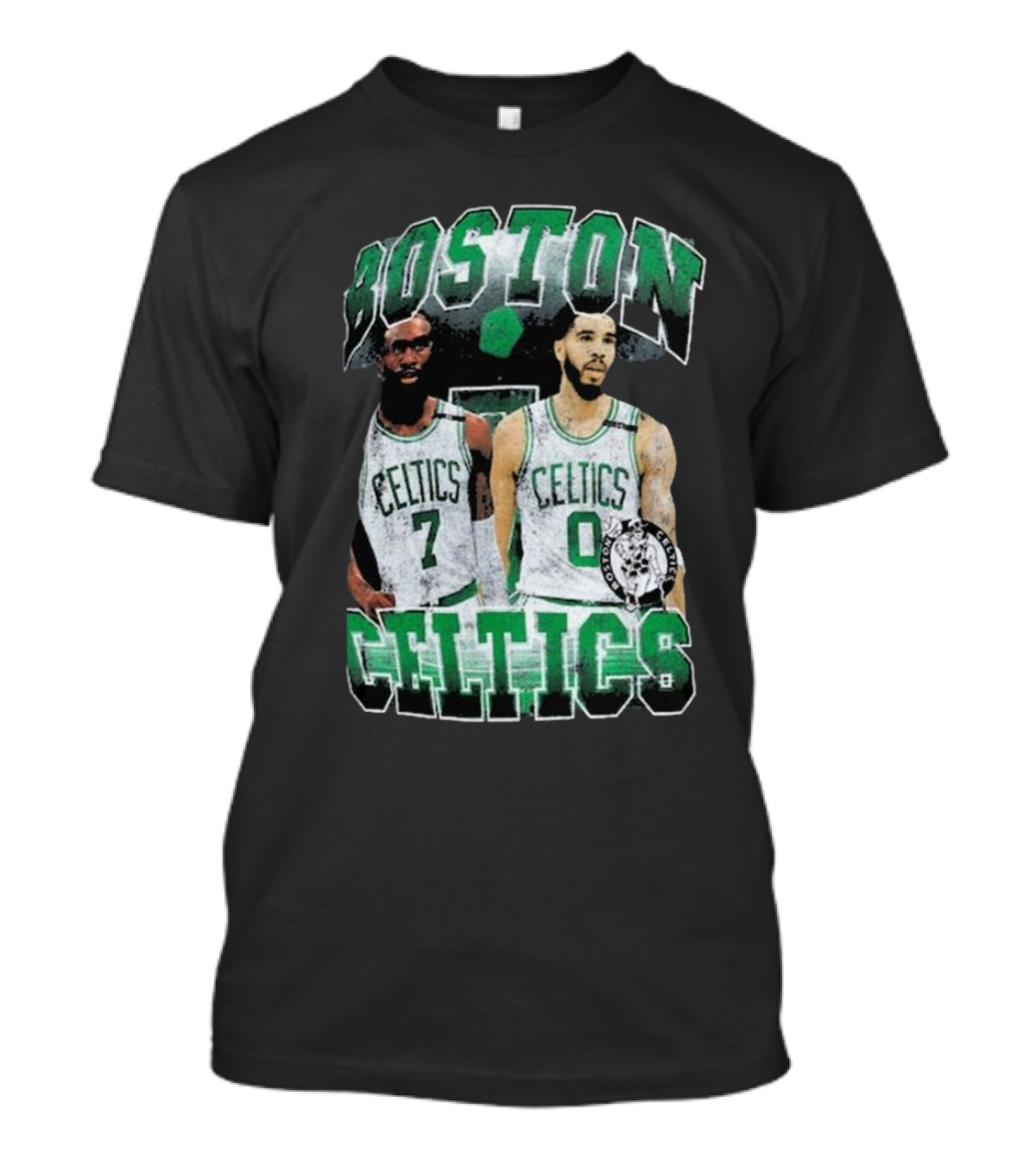 Boston Celtics Jayson Tatum Jaylen Brown Player Duo Vintage Basketball T-Shirt